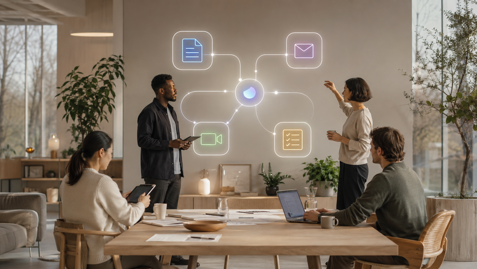 Team der bygger et gentageligt AI-workflow